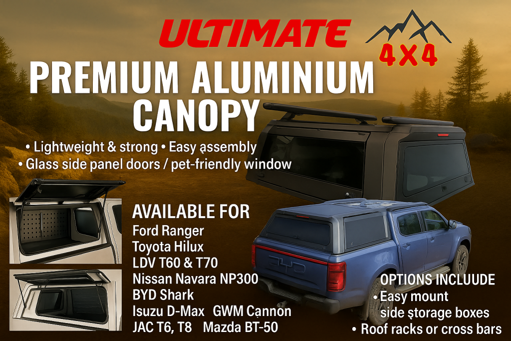 ultimate 4x4 Aluminium Canopies, Premium Adventure canopy